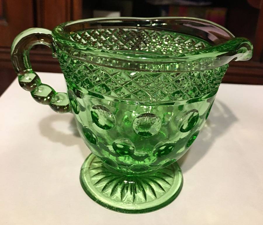 Opal Green Creamer by McKee-1