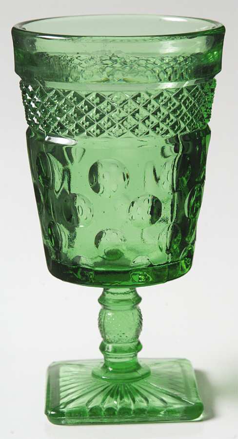 Opal Green Water Goblet by McKee-1