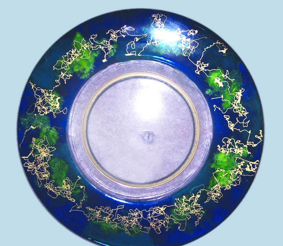 Lagoon Luncheon Plate by Monarch Crystal-1
