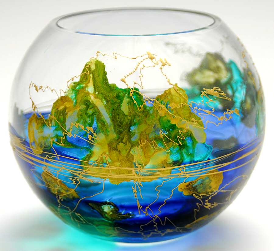 Lagoon 4" Rose Bowl by Monarch Crystal-1