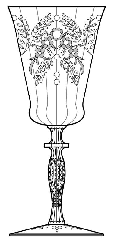 7691-2 Water Goblet by Morgantown-1