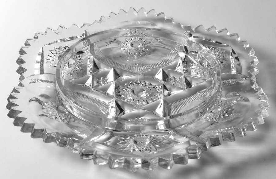 Sextec Clear Round Butter Dish No Lid by McKee-1