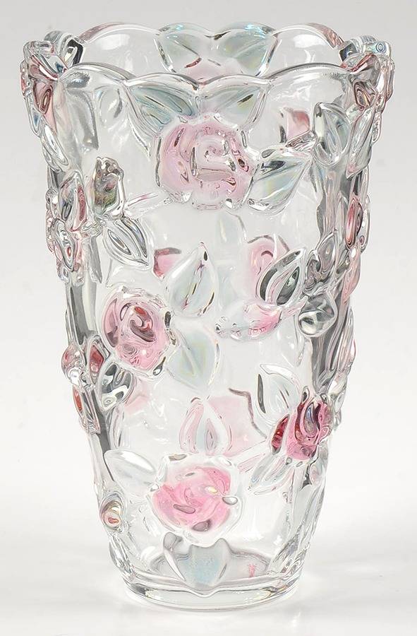 Bella Rosa Pink Frost 7" Flower Vase by Mikasa-1
