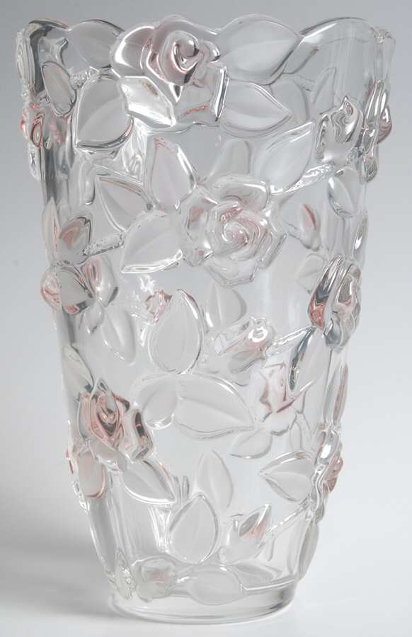Bella Rosa Pink Frost 9" Flower Vase by Mikasa-1