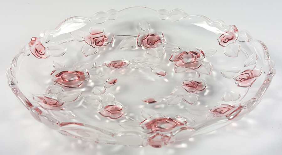 Bella Rosa Pink Frost 13" Round Platter by Mikasa-1