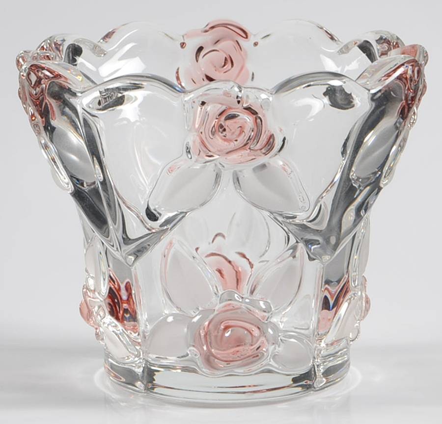 Bella Rosa Pink Frost Votive Candleholder by Mikasa-1