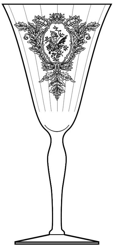 Saranac (Stem 7604 1-2) Water Goblet by Morgantown-1