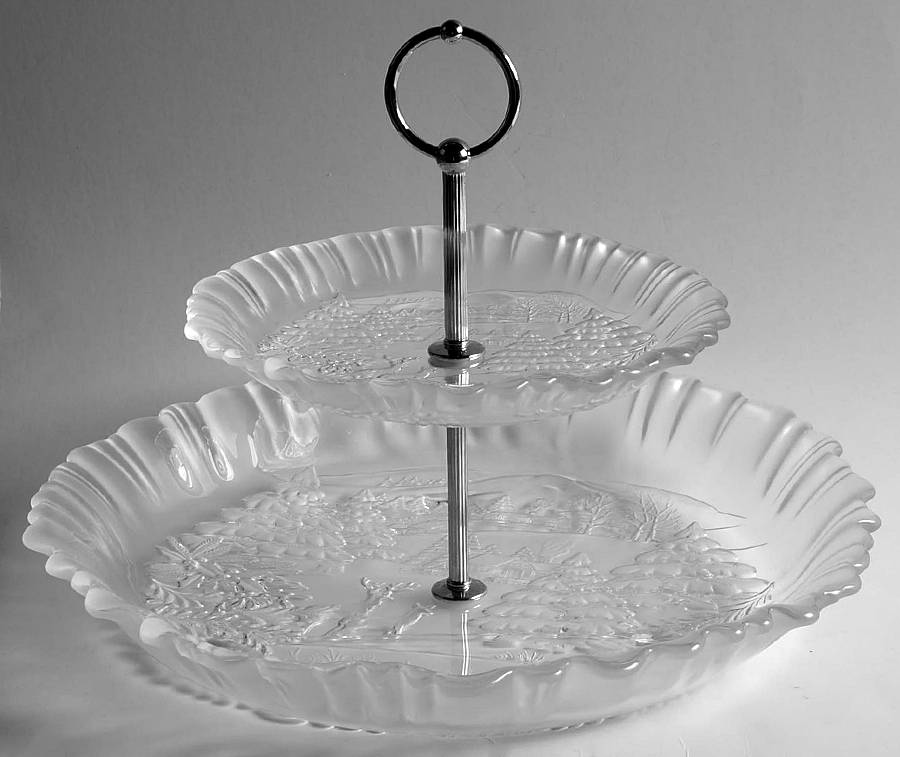 Winter Dreams 2 Tier Serving Tray by Mikasa-1