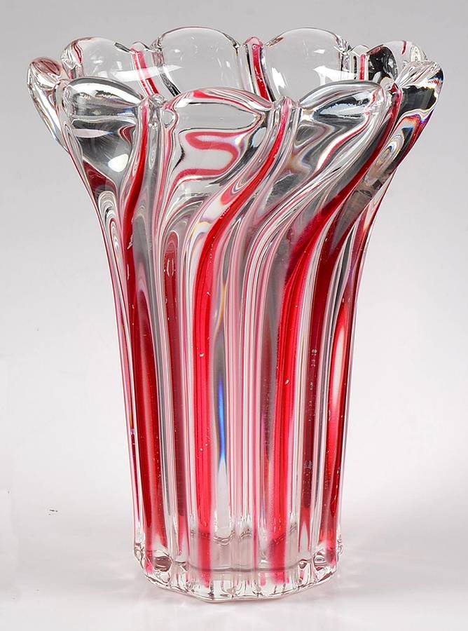 Peppermint Red 8" Flower Vase by Mikasa-1