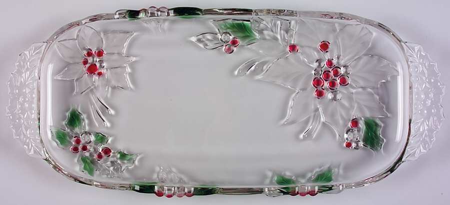 Holiday Bloom Round Canape Serving Platter by Mikasa-1