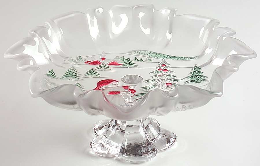 Holiday Landscape Footed Bon Bon by Mikasa-1