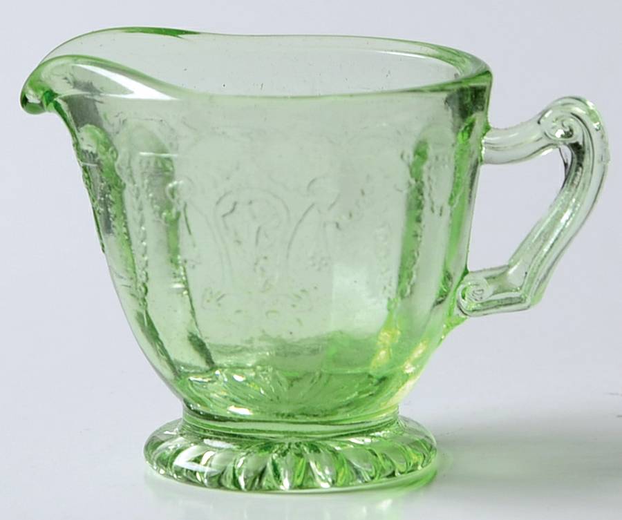 Jennifer Minatures Green Creamer by Mosser (Ohio)-1