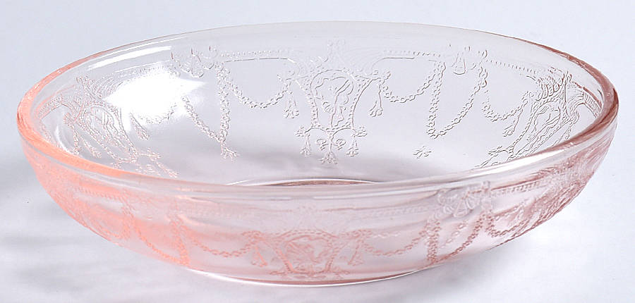 Jennifer Miniatures Pink Small Fruit Dessert Bowl by Mosser (Ohio)-1
