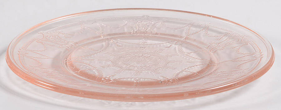 Jennifer Miniatures Pink Dinner Plate by Mosser (Ohio)-1