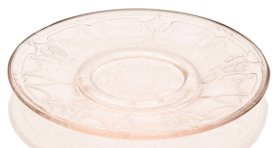 Jennifer Miniatures Pink Saucer Only by Mosser (Ohio)-1