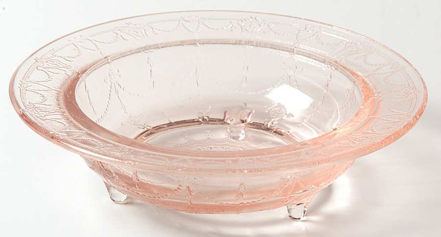 Jennifer Miniatures Pink Large Fruit Bowl by Mosser (Ohio)-1