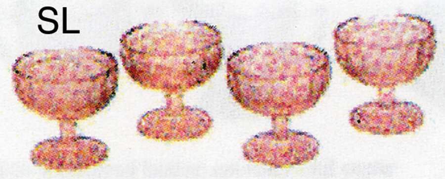 Jennifer Miniatures Pink Low Sherbet by Mosser (Ohio)-1