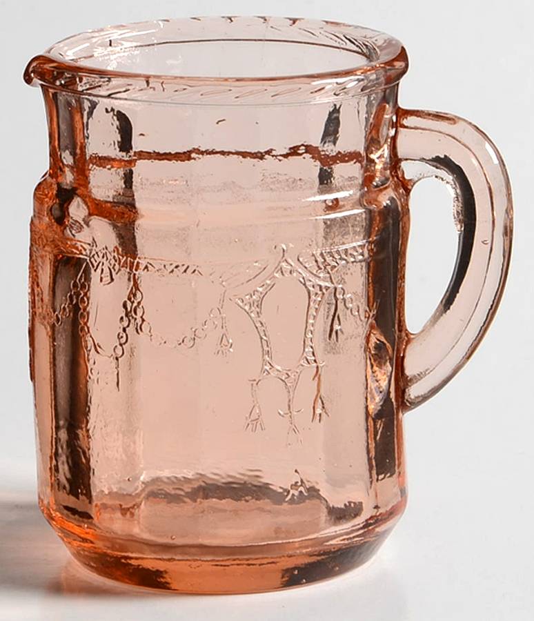 Jennifer Miniatures Pink Juice/Cocktail Pitcher by Mosser (Ohio)-1