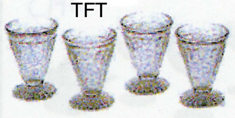 Jennifer Miniatures Yellow Footed Tumbler by Mosser (Ohio)-1