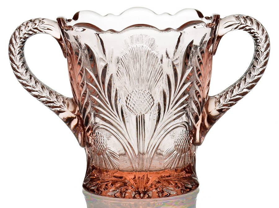 Inverted Thistle Cranberry Ice (Dark Pink) Open Sugar by Mosser (Ohio)-1