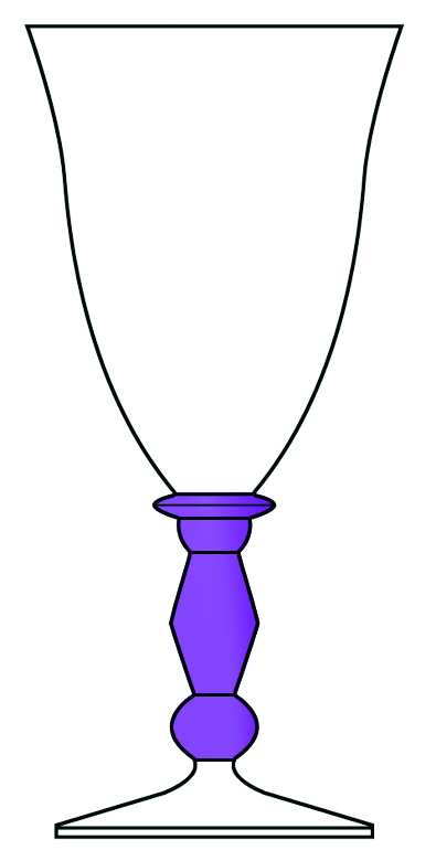 Kensington Amethyst Water Goblet by Mikasa-1