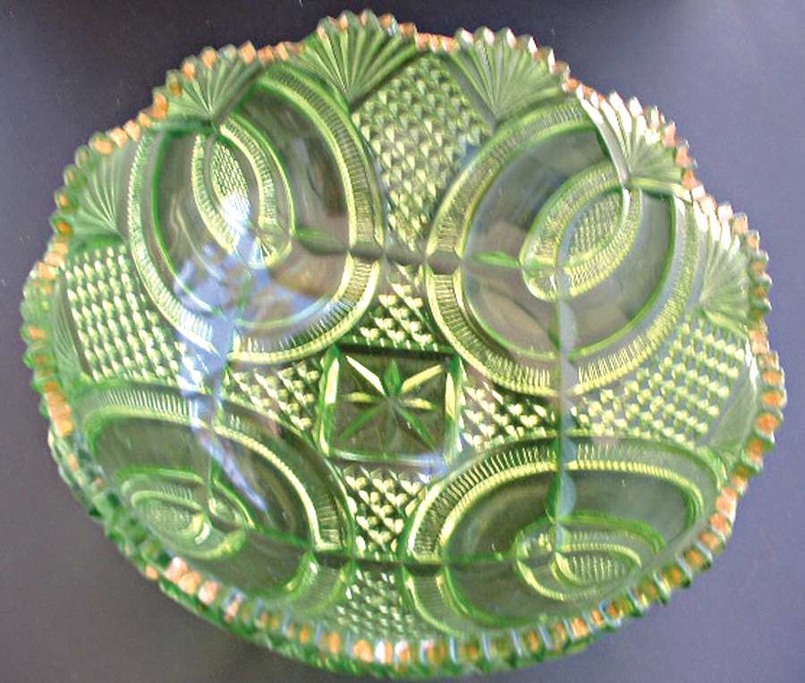 Hickman Green 8" Round Bowl by McKee-1