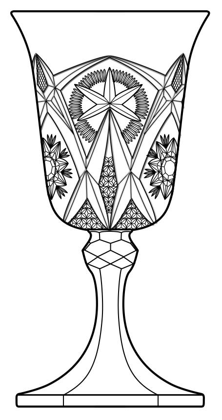 Yutec Clear Water Goblet by McKee-1