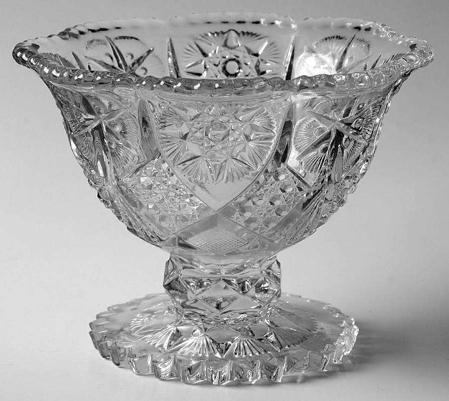Yutec Clear Round Compote (Height X Width) by McKee-1