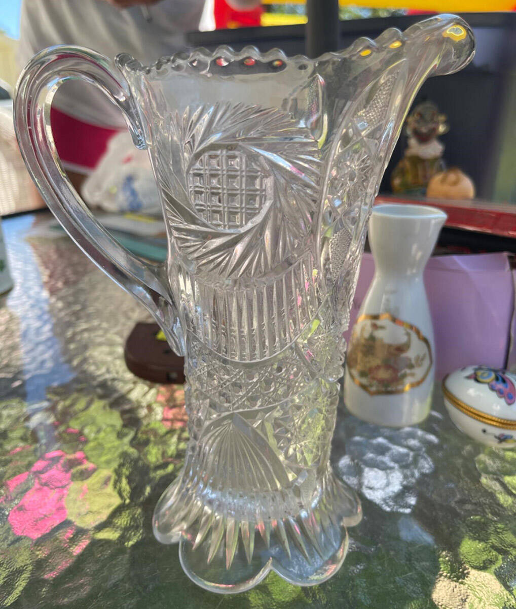 Sunburst Pitcher by McKee-1