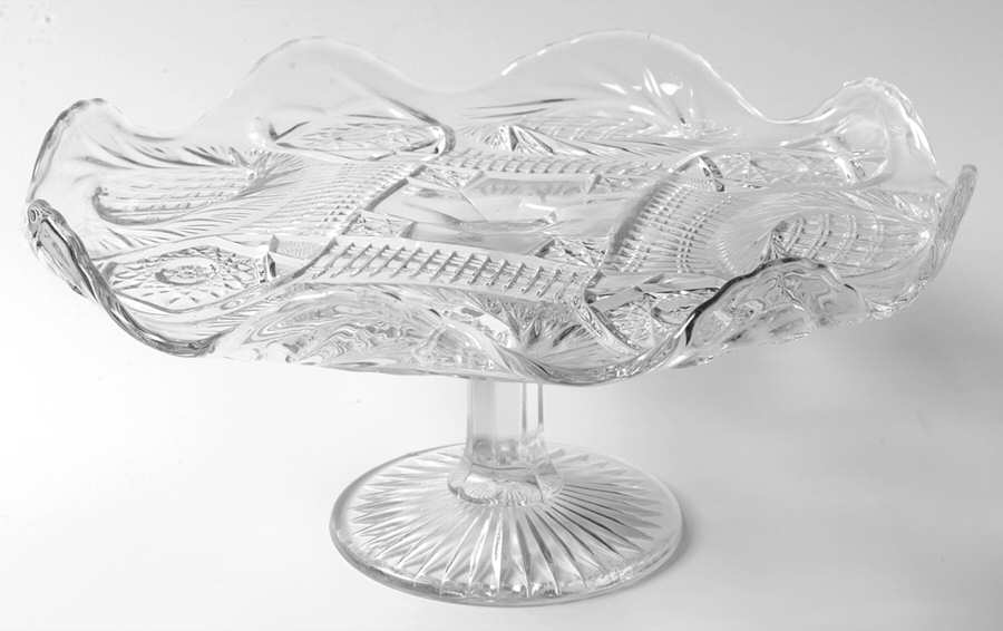 Sunburst Round Cake Stand by McKee-1