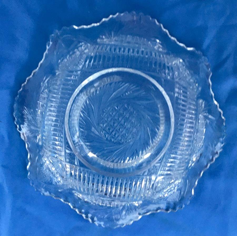 Sunburst 7" Round Crimped Bowl by McKee-1