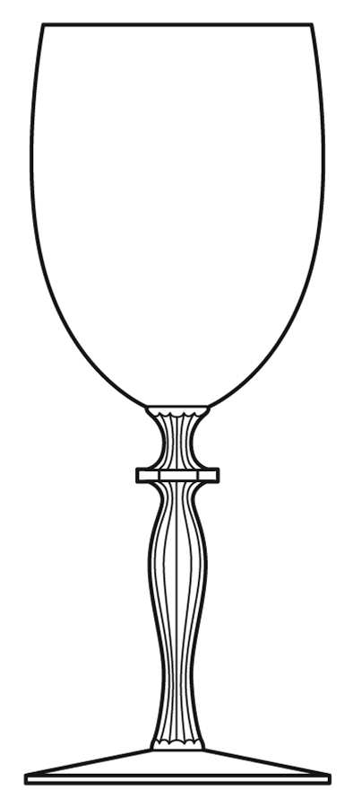 Churchill Clear Water Goblet by Morgantown-1