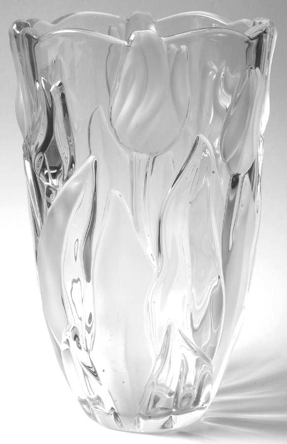 Tulips Satin 9" Flower Vase by Mikasa-1