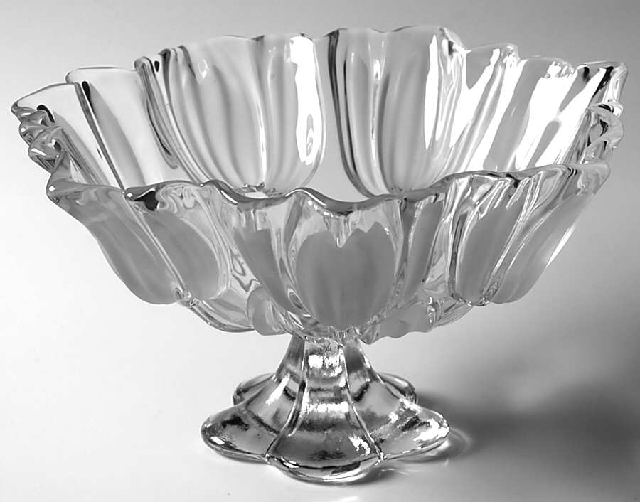 Tulips Satin 12" Footed Bowl by Mikasa-1