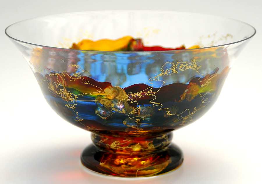 Monaco 9" Width Compote by Monarch Crystal-1