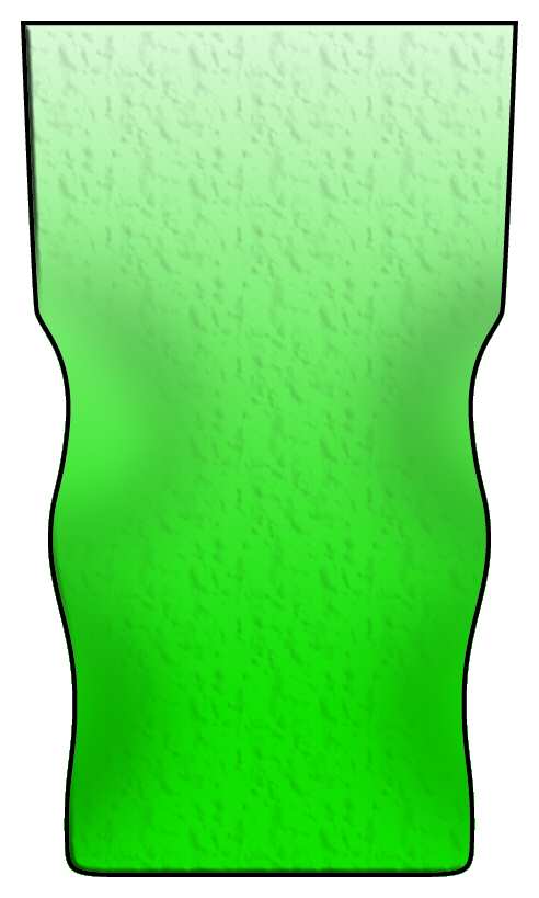 Thumbprint Shamrock Green 14 Oz Flat Tumbler by Morgantown-1