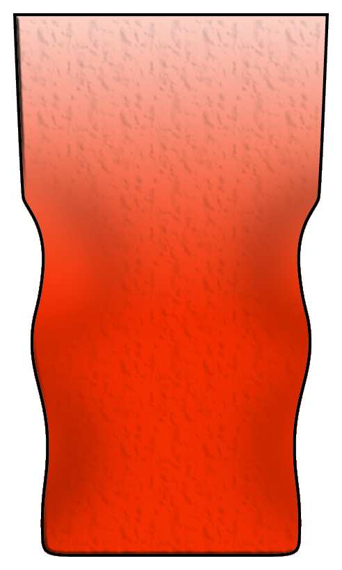 Thumbprint Orange 14 Oz Flat Tumbler by Morgantown-1