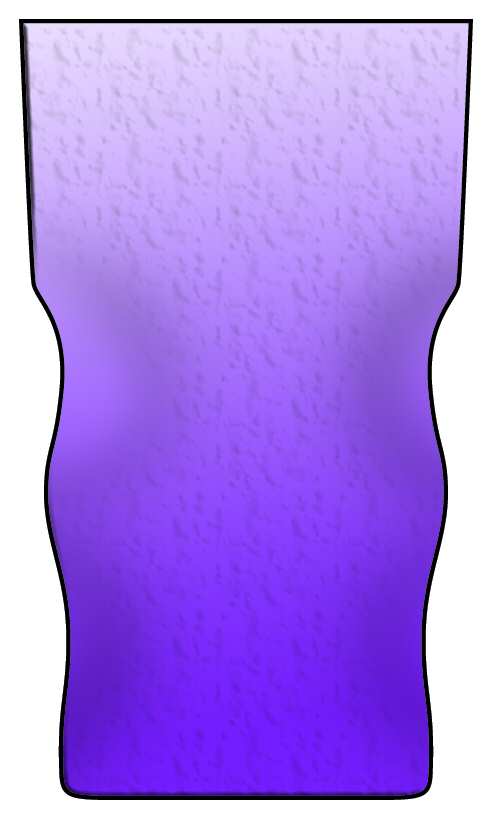 Thumbprint Amethyst 14 Oz Flat Tumbler by Morgantown-1