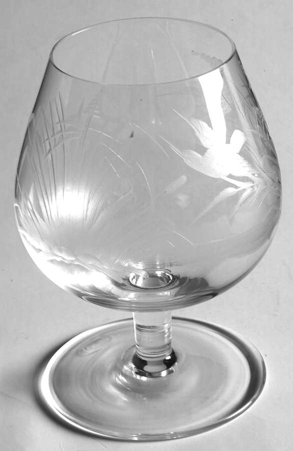 Whisky Birds of the Wild Brandy Glass by Moser-1