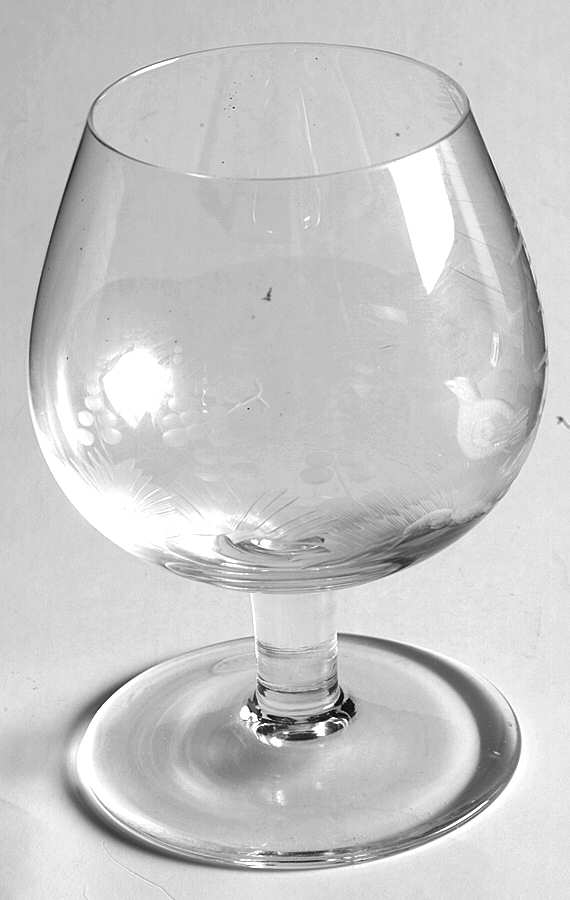 Whisky Birds of the Wild Brandy Glass by Moser-1