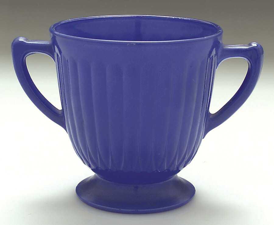 Petalware Painted Blue Open Sugar by MacBeth-Evans-1