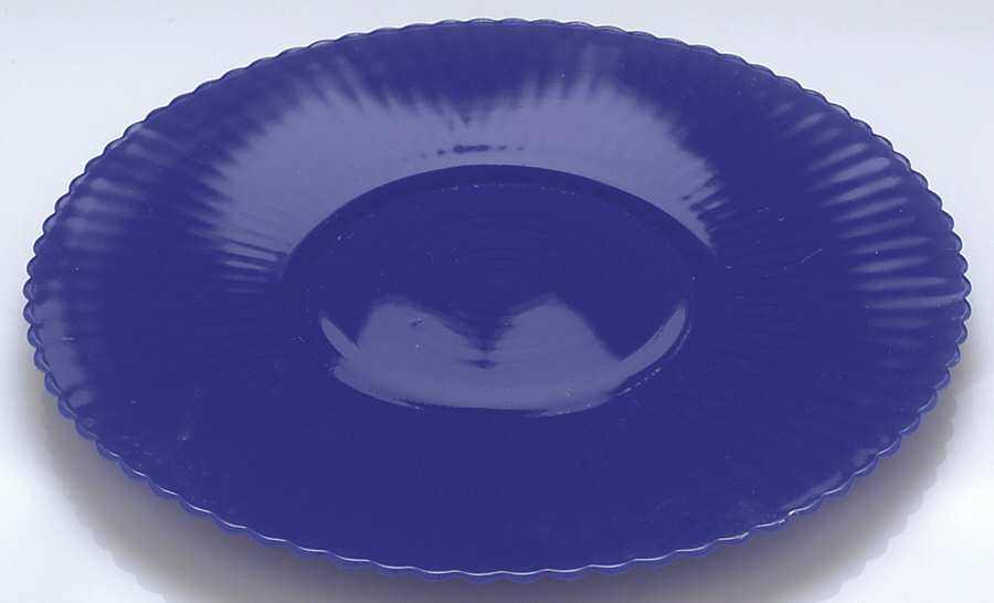 Petalware Painted Blue Dinner Plate by MacBeth-Evans-1