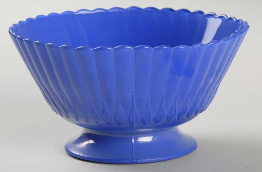 Petalware Painted Blue Champagne/Tall Sherbet by MacBeth-Evans-1