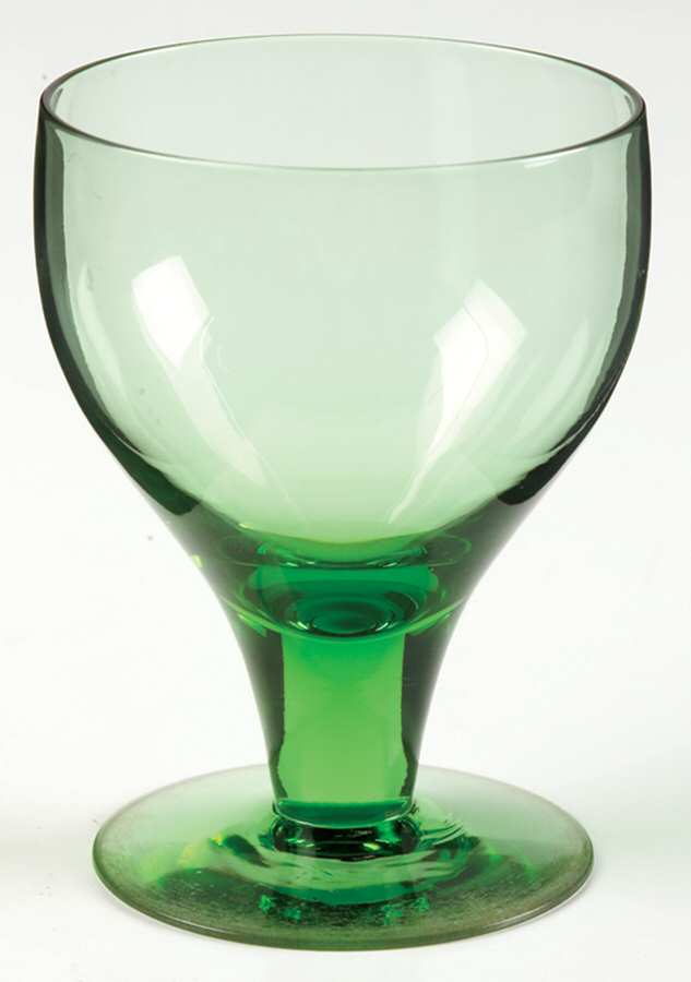 Royal Shamrock Green Water Goblet by Morgantown-1