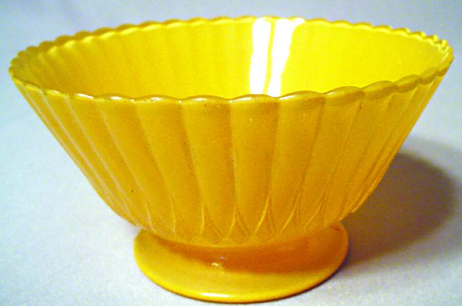 Petalware Painted Yellow Low Sherbet by MacBeth-Evans-1