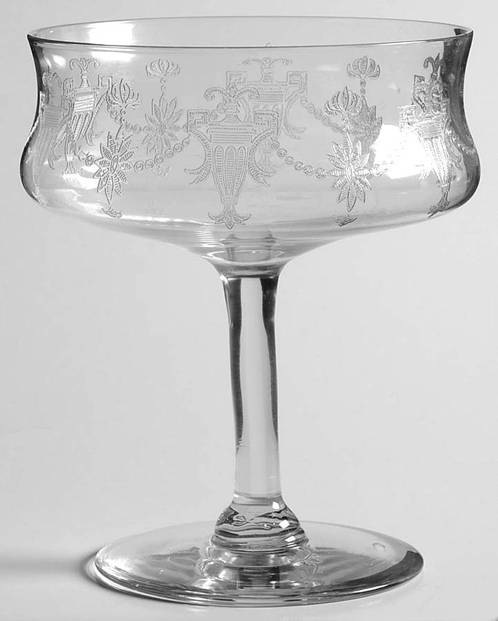 Richmond (Stem 7589) (Non Optic Bowl) Champagne/Tall Sherbet by Morgantown-1
