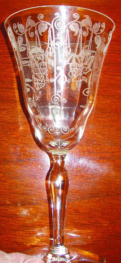 Gabriel's Trumpet (Stem #7668) Water Goblet by Morgantown-1