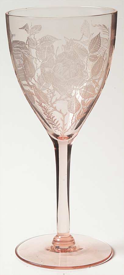 American Beauty Pink (Stem 7565) Water Goblet by Morgantown-1