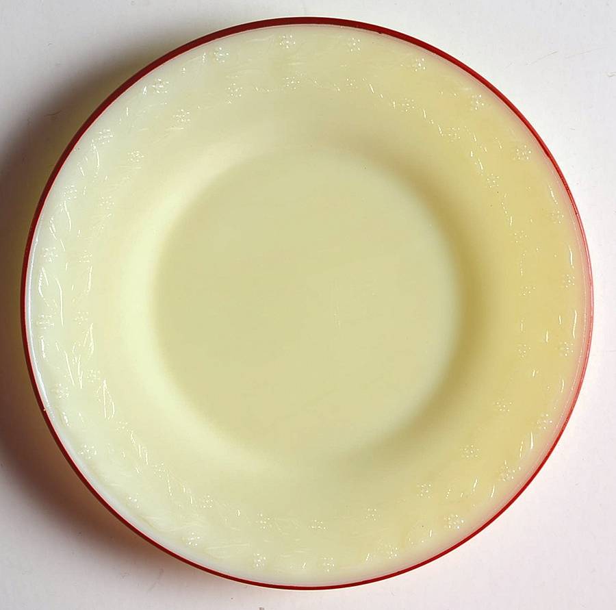 Laurel Red Trim (Child's Set) Child's Plate by McKee-1