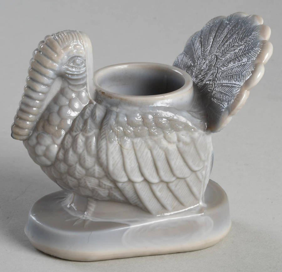 Animals & Figurines #111 Turkey Toothpick Holder by Mosser (Ohio)-1